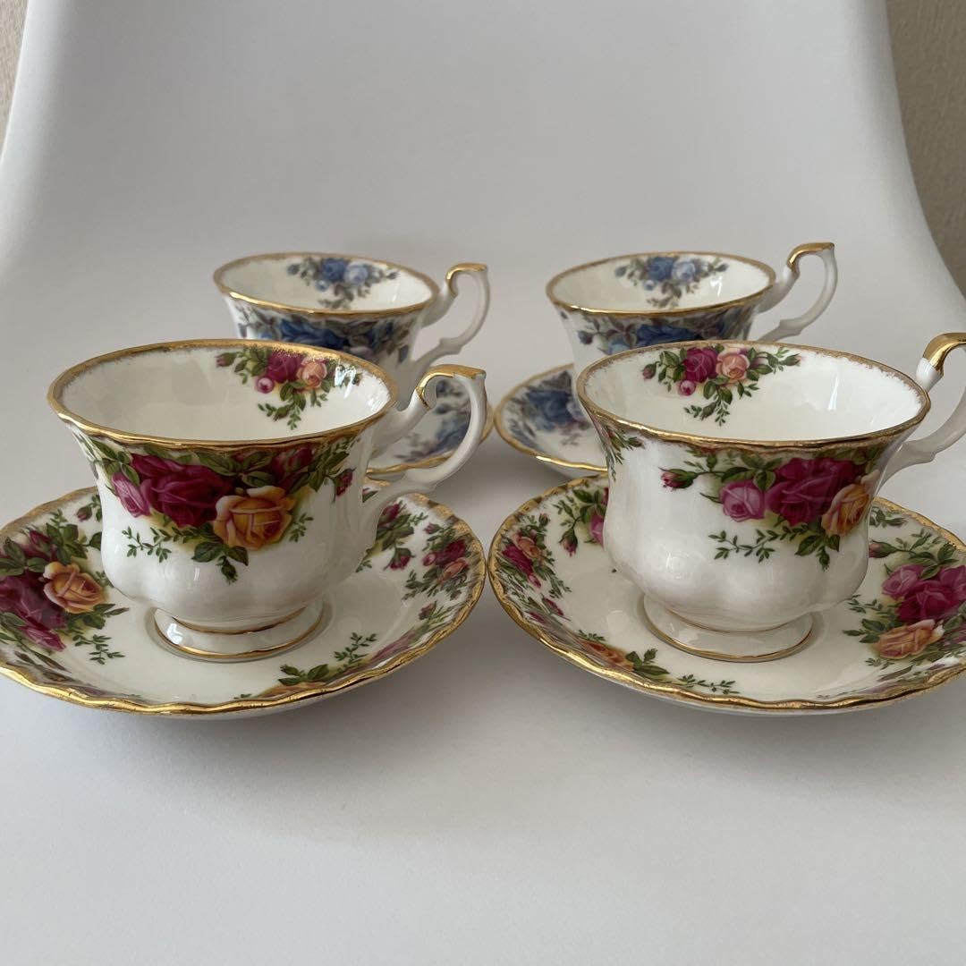 Amazon.co.jp: ロイヤルアルバート カップ&ソーサー4客セット : ホーム  