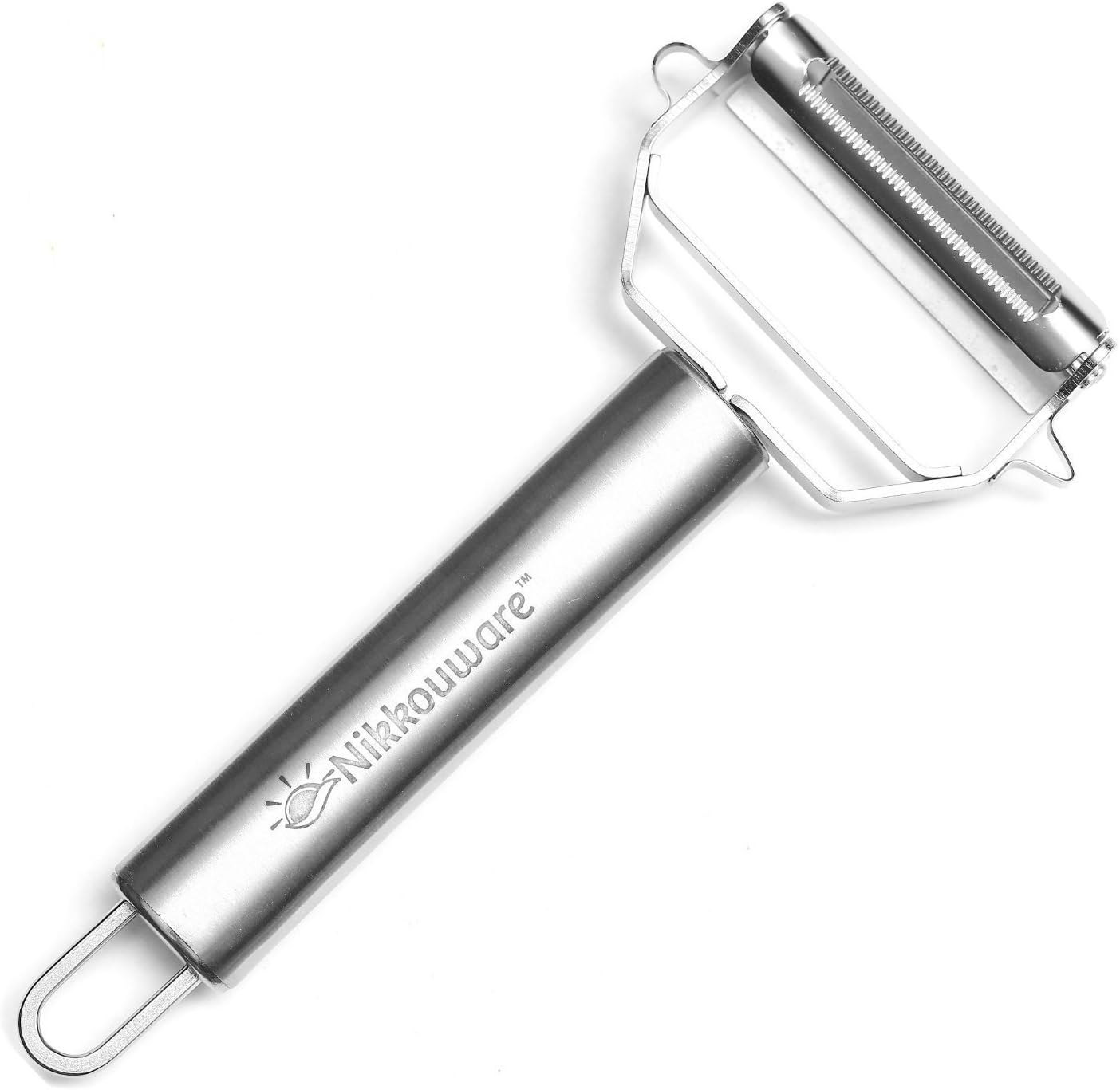 nikkouware Heavy Duty Julienne & Vegetable Peeler, Ultra Sharp Stainless Steel Dual Blades