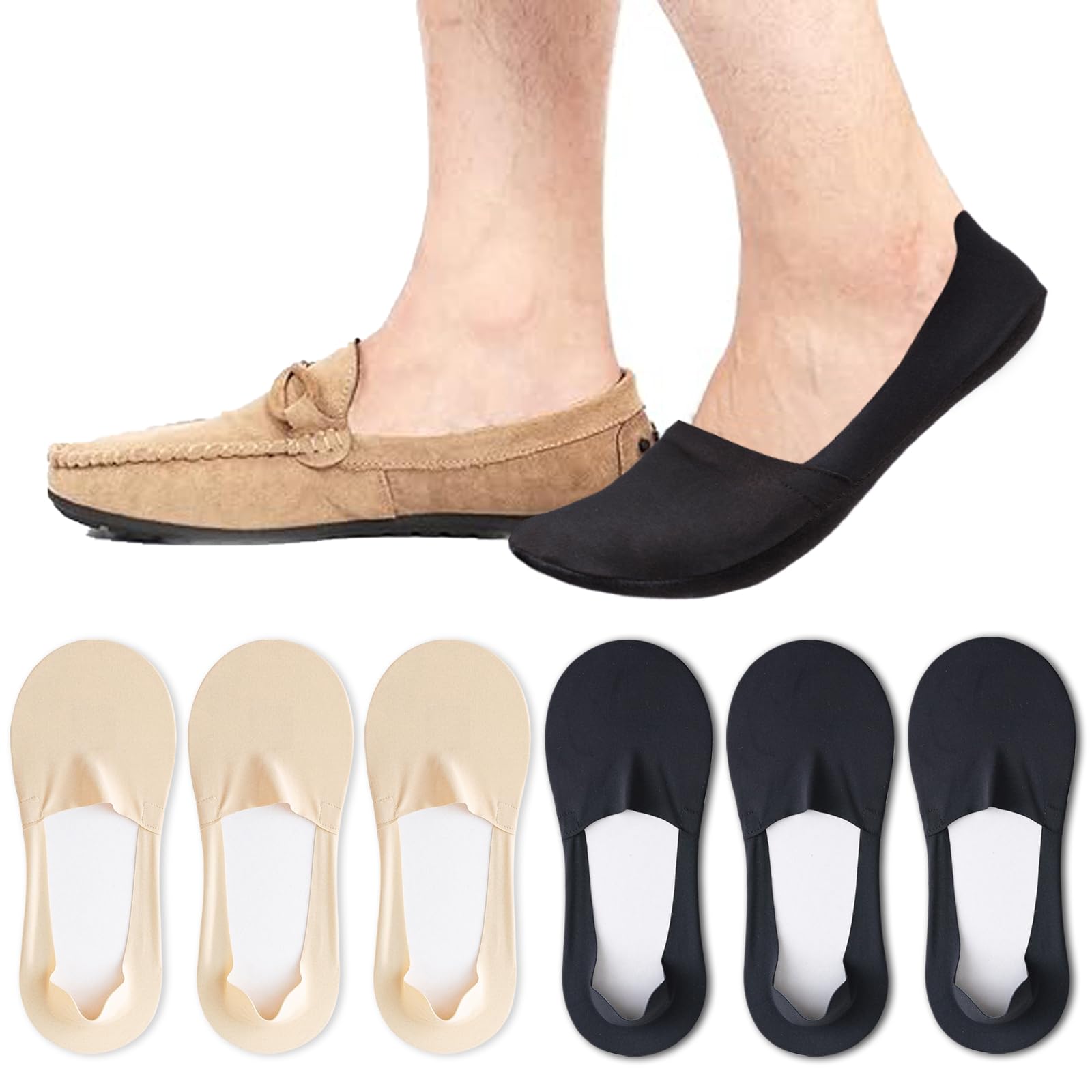 Caudblor Men Thin No Show Socks