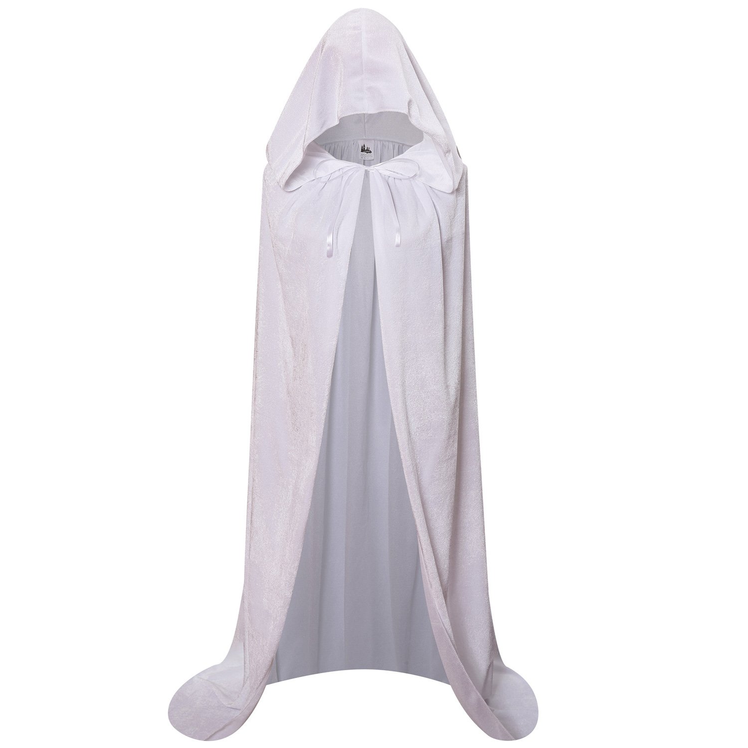 Unisex Hooded Cloak Long Velvet Cape For Halloween Christmas Cosplay Costume