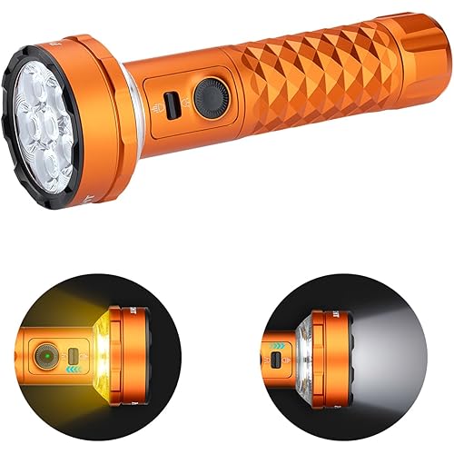OLIGHT Prowess Rechargeable High Lumen Flashlights, 5,000lms Super Bright Flashlight with Holster, High-Efficiency USB-C Charging LED, Bidirectional Lighting