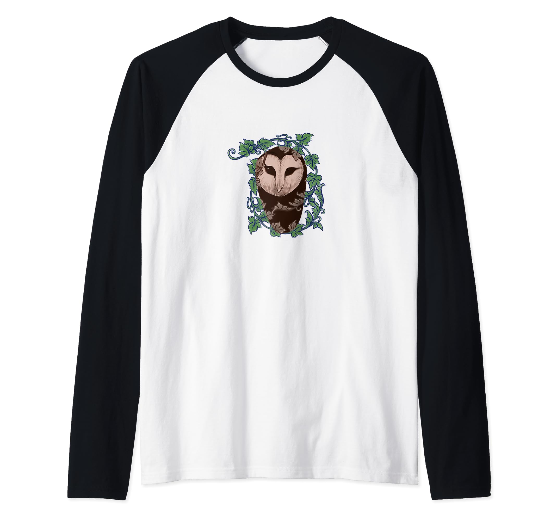 Ivy Barn Owl Lover Raglan Baseball Tee