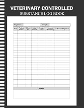 Veterinary Controlled Substance Log Book: Medication Inventory and Administration Log for Animal Hospitals