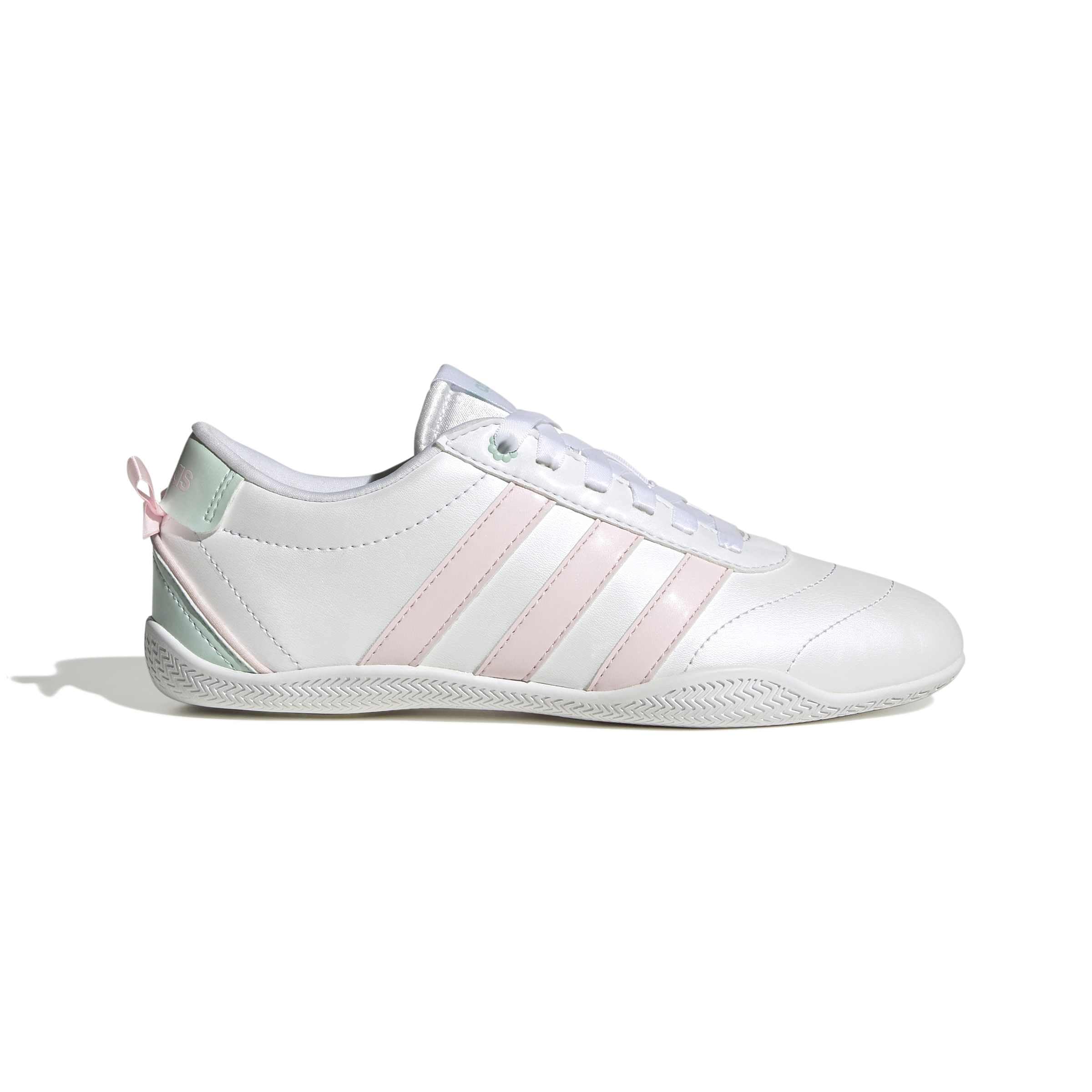 adidas Unisex - Bambini e Ragazzi Grand Court Lo Girls Junior Shoes, Ftwr White/Distilled Pink/Halo Mint, 36 EU
