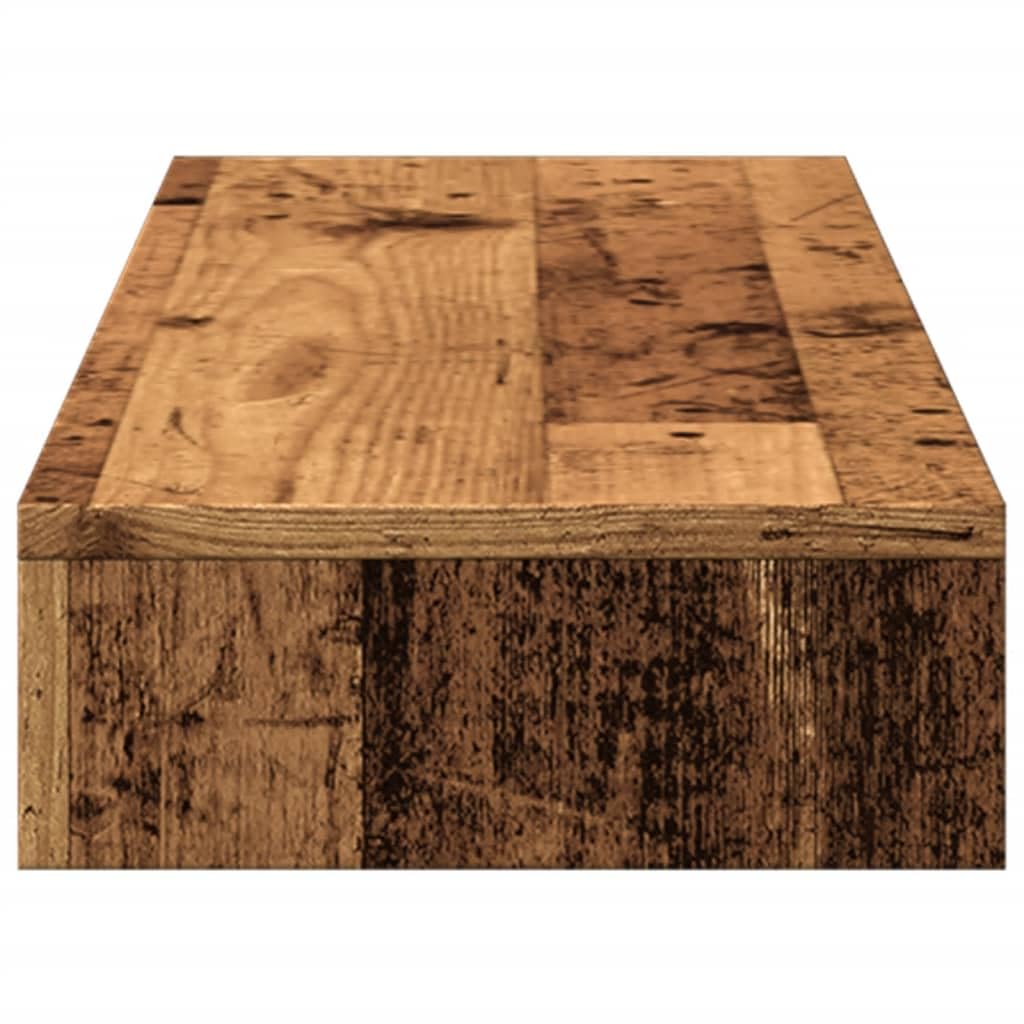 Supporto doppio per monitor, rialzo per monitor in legno