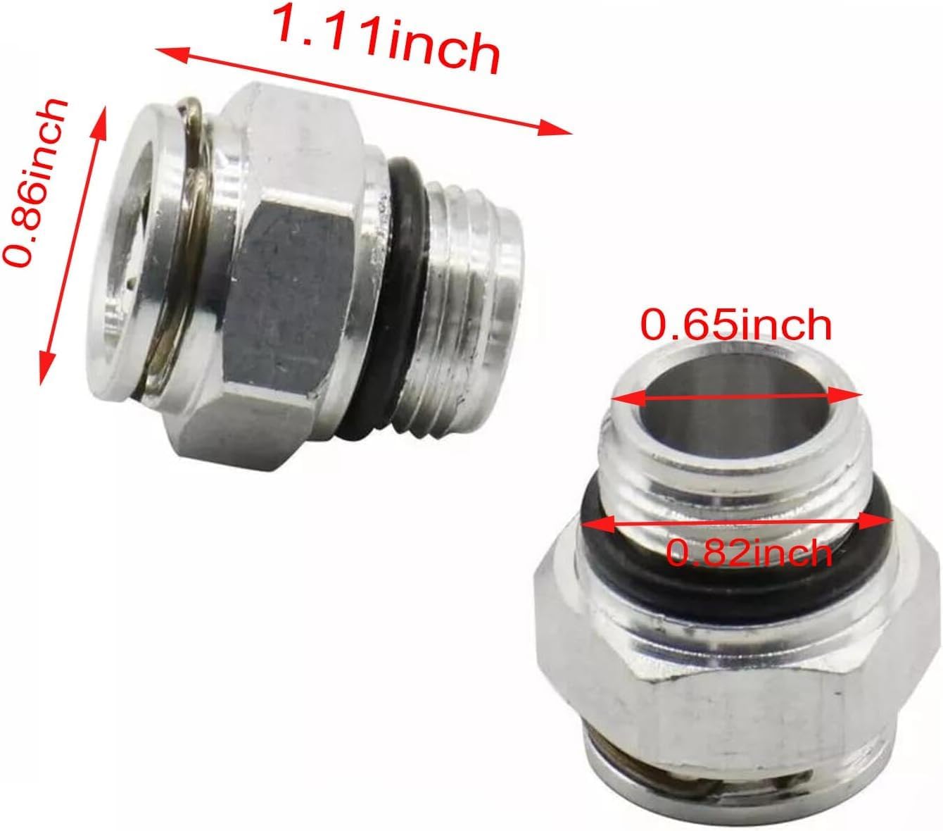 2pcs Quick Connect Transmission Cooler Line Fittings for Dodge for Chrysler for Jeep 52108844AA 52854784AA