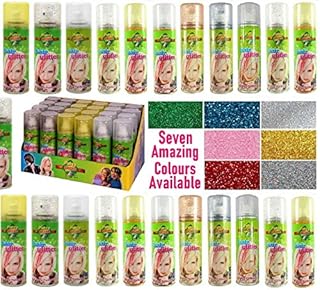 Party Success Temporary Hair Glitter Colour Spray Wash Out Glitter Spray 125ml (Glitter Red)
