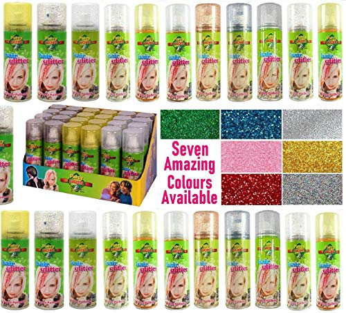 Party Success Temporary Hair Glitter Colour Spray Wash Out Glitter Spray 125ml (Glitter Multi)