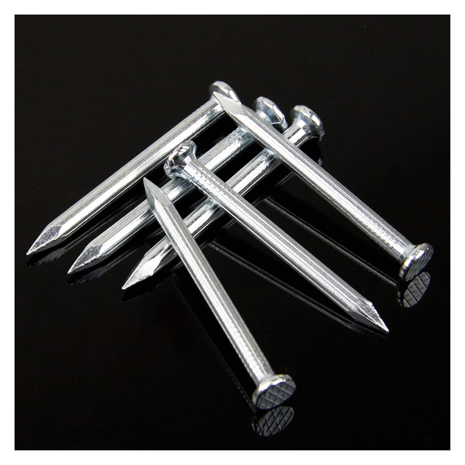 Clavos de hormigón de acero - clavos de hormigón de cabeza plana endurecidos para azulejos estriados de alta resistencia (color: M5 x 80 mm (30 unidades)