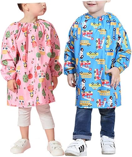 Miniatura 6 de ORFOFE Delantal de pintura para niños de 3 a 5 años