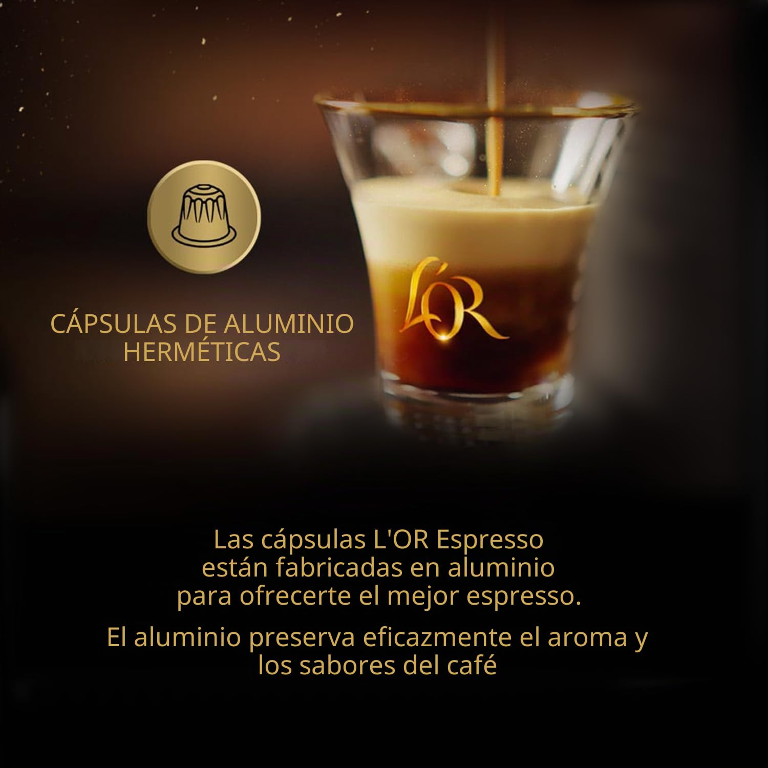 L'Or - Cápsulas de café espresso Barista - 230 cápsulas de aluminio - Intensidad 13 - Compatible con máquinas originales Nespresso®* - 23 cajas de 10 cápsulas