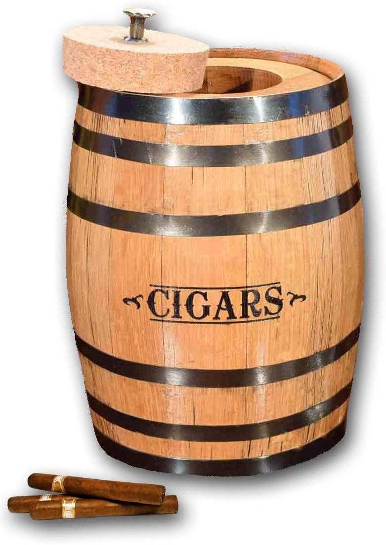 Amazon.com: Cigar Humidor Oak Barrel with Swish Barrel XO Brandy Flavor ...