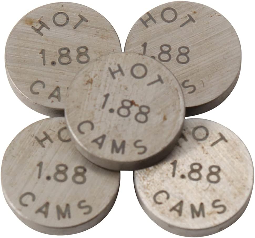 Hot Cams 1.88mm 5 Piece Shim Kit 5PK890188 for KTM 250 SX-F, XC-F, 450 SX-F, XC, XC-F, SX, 505 SX-F, XC-F, SX, 525 XC Dirt Bikes