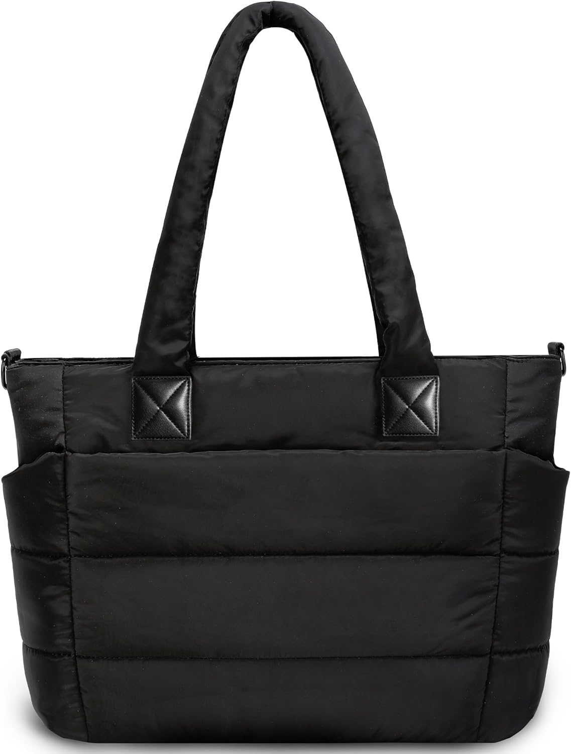 Tote Bag for Women Puffer Tote Bag Large Nurse Bags Shoulder Handbag with Zipper for Work Travel