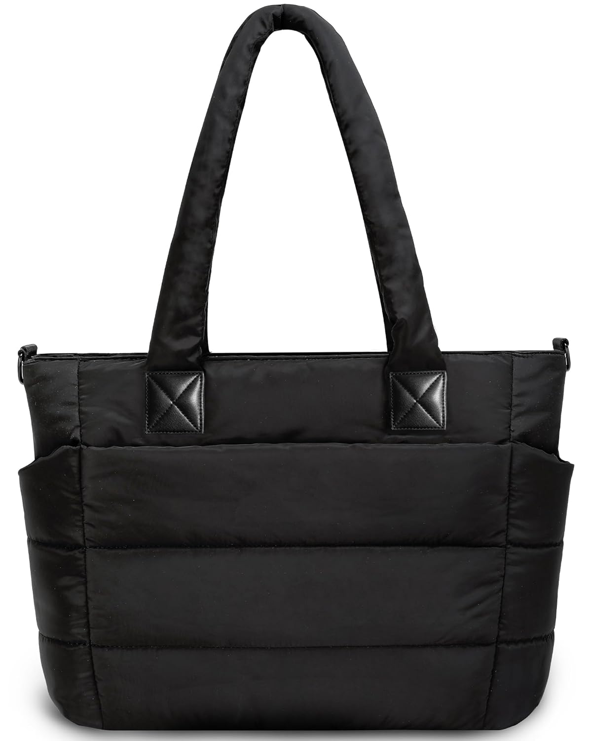 Tote Bag for Women Puffer Tote Bag Large Nurse Bags Shoulder Handbag with Zipper for Work Travel