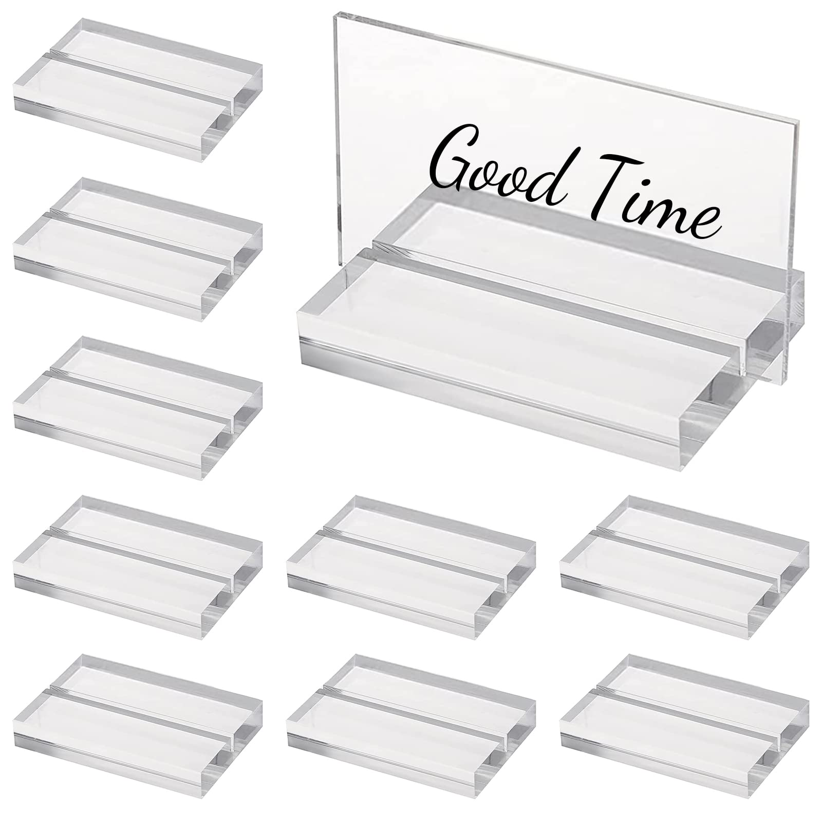 Support de présentation en acrylique CHGCRAFT pour numéros de table et menus de mariage x12