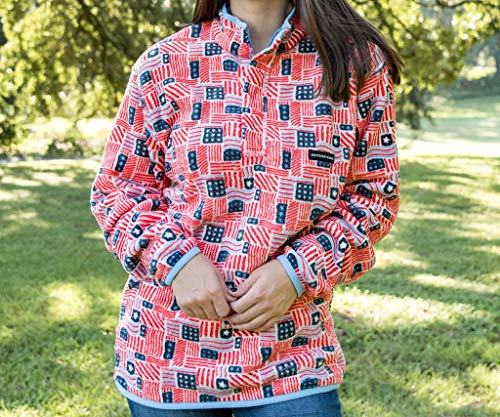 Southern Marsh Star-Spangled Fleece Pullover3