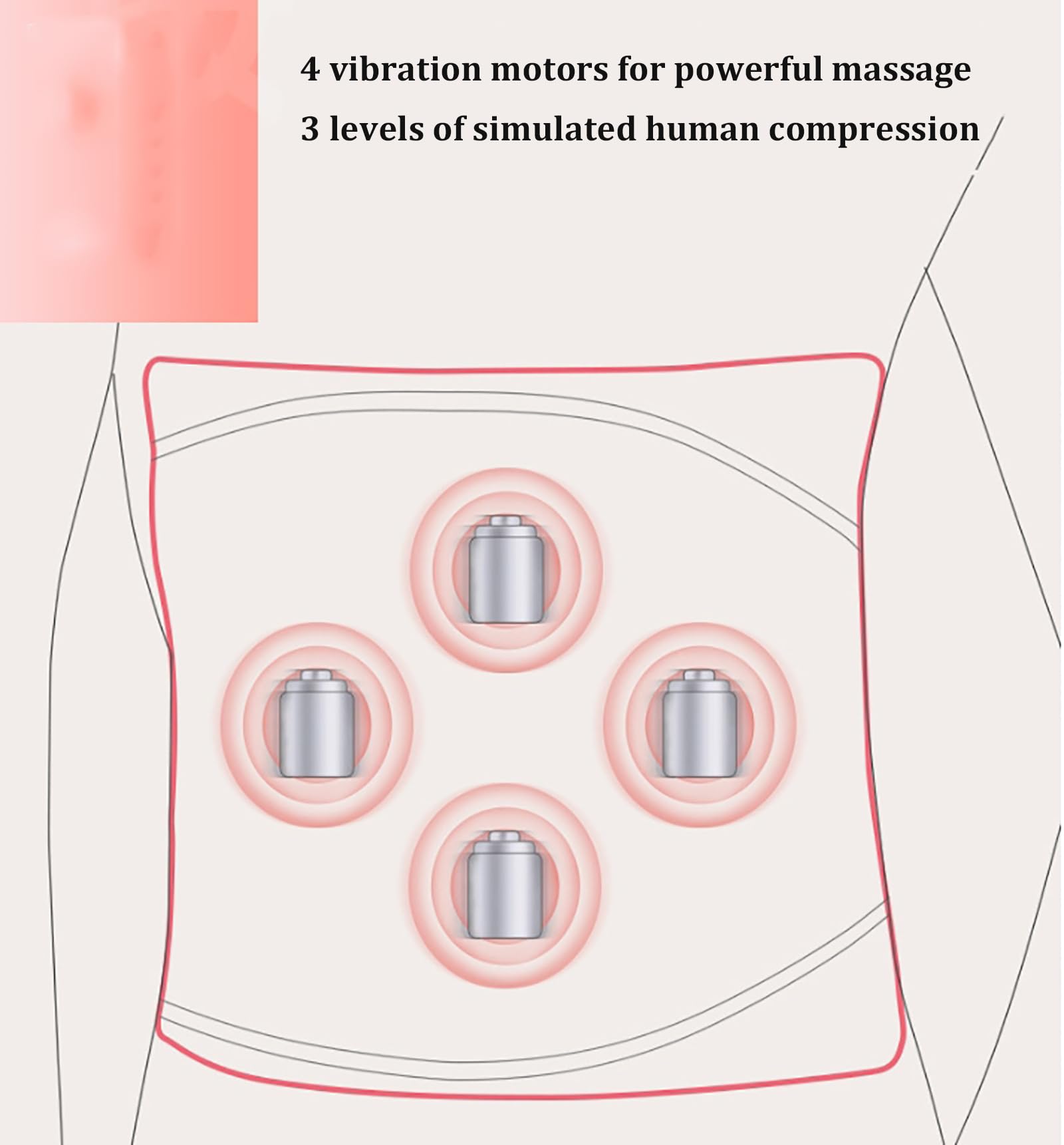 McbeAn Dispositivo De Frotamiento Abdominal Bianstone, Cinturón Magnético De Compresión Caliente para Eliminar Grasa, 3 Niveles De Vibración + 3 Niveles De Calentamiento, Alivia El Dolor, Adecuado