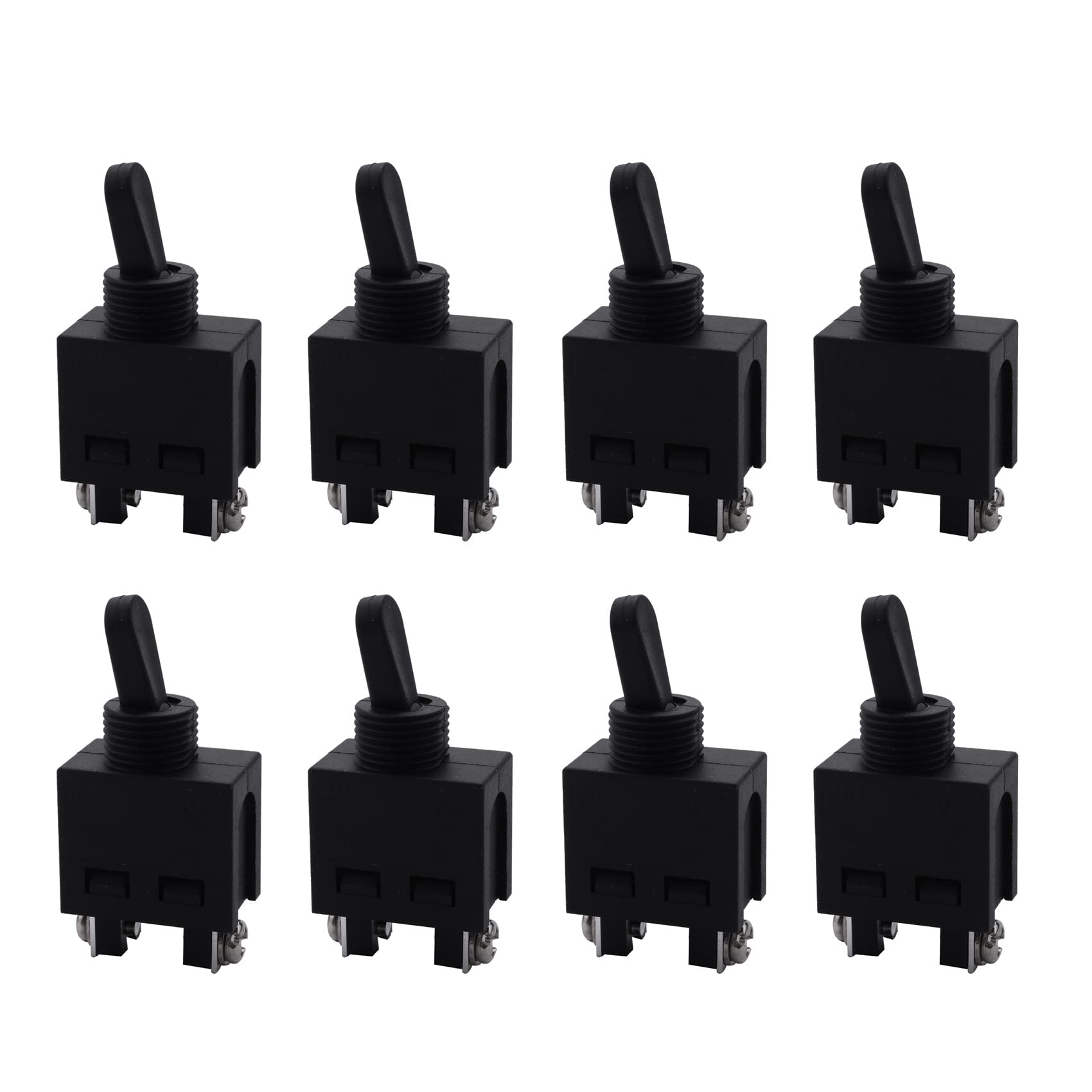 Jnchdghwa Black 8X 250V On/Off Position Toggle Switch For Angle Grinder