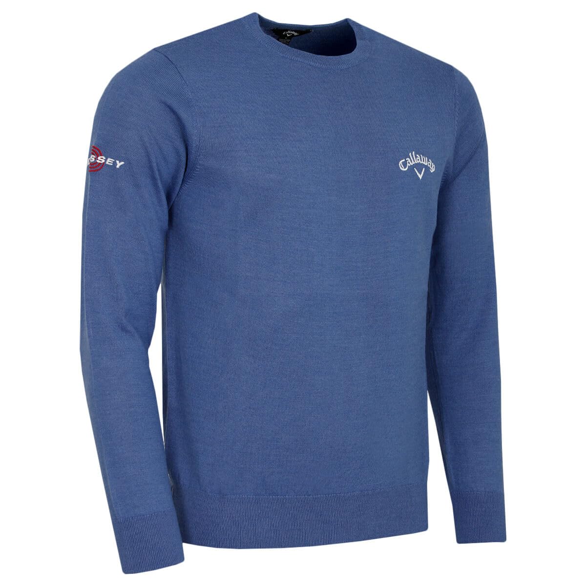 Callaway Golf Hombre Suéter de Cuello Mezcla Merino térmico fácil Cuidado