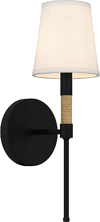 Quoizel Bayside 1-Light Matte Black Wall Sconce
