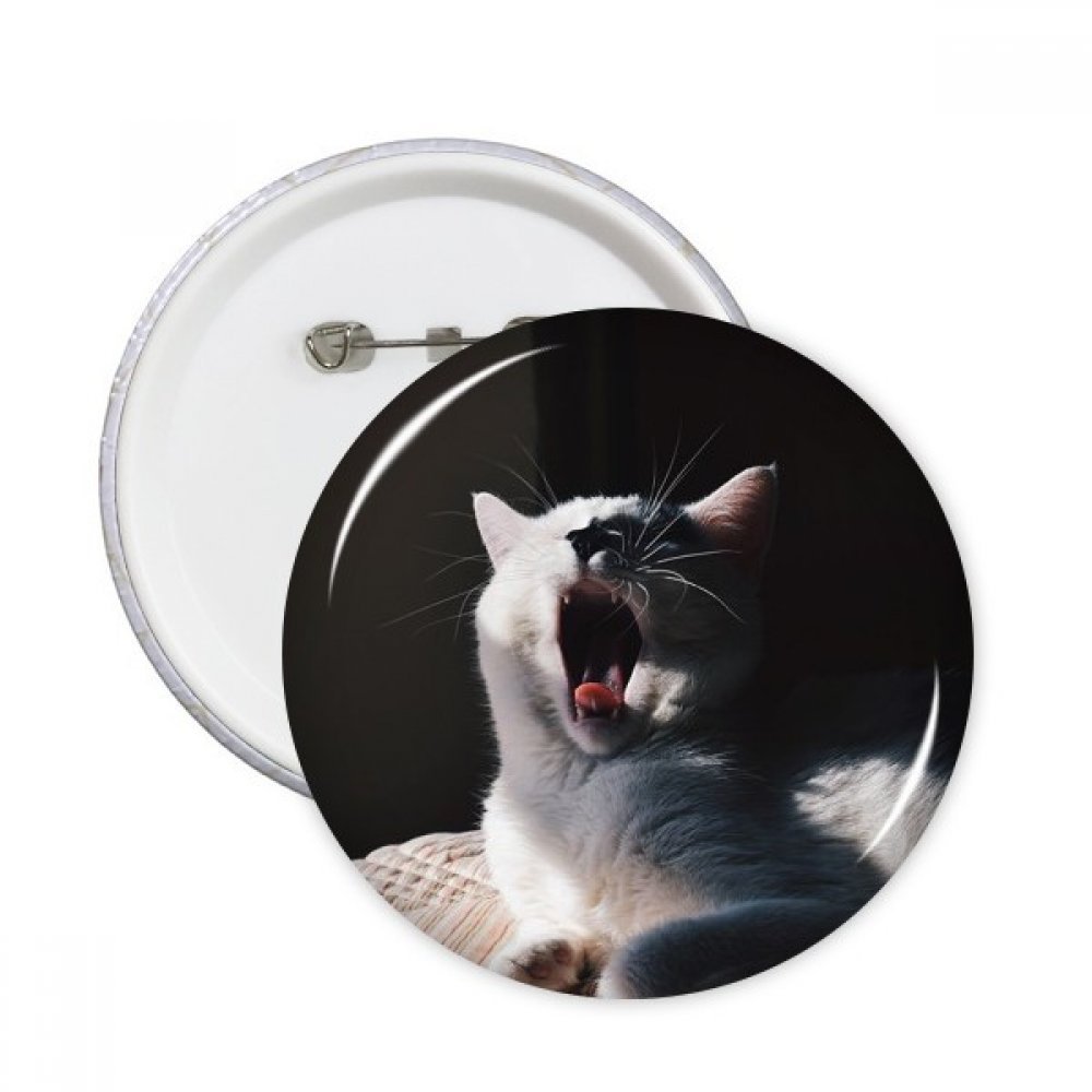 Badge bouton rond chat mignon S - Pin's multicolore pour customiser les tenues