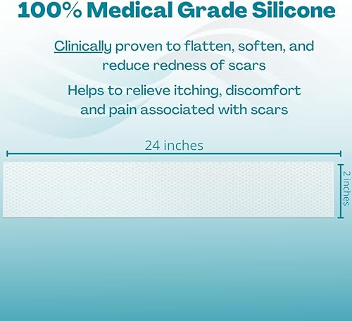 Miniatura 2 de NewGel - Cinta profesional de silicona avanzada para tratamiento de cicatrices por MyNewGel, ultra gruesa, para abdomen, sección C, queloides,