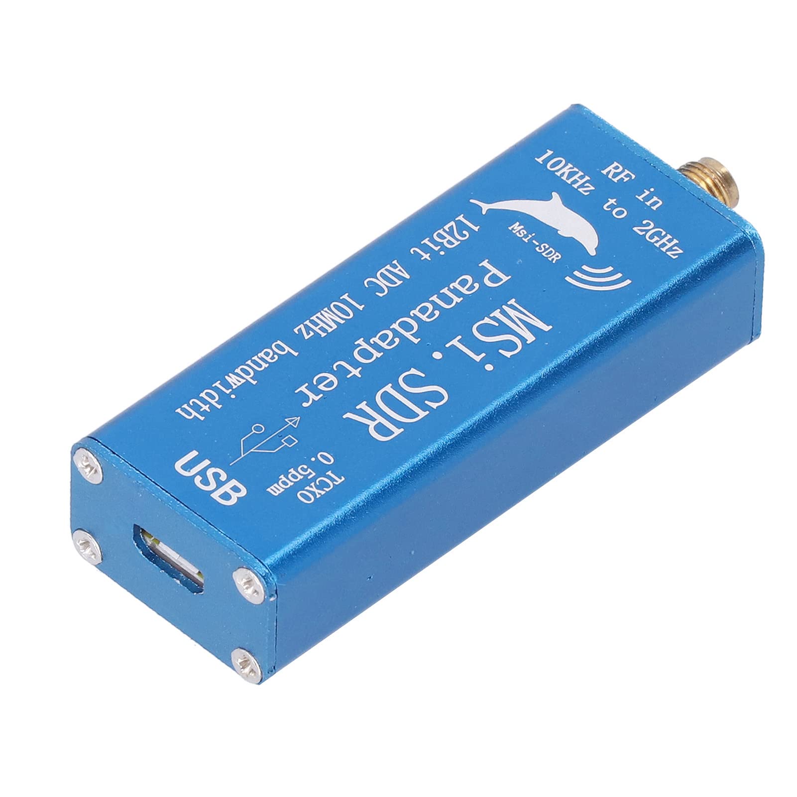 SDR Broadband Software-Funkempfänger- und Testantennen-Kit mit TCXO 0,5 ppm, 10 kHz bis 2 GHz Frequenzbereich, kompatibel mit RSP1-Software, unterstützt Linux Android und