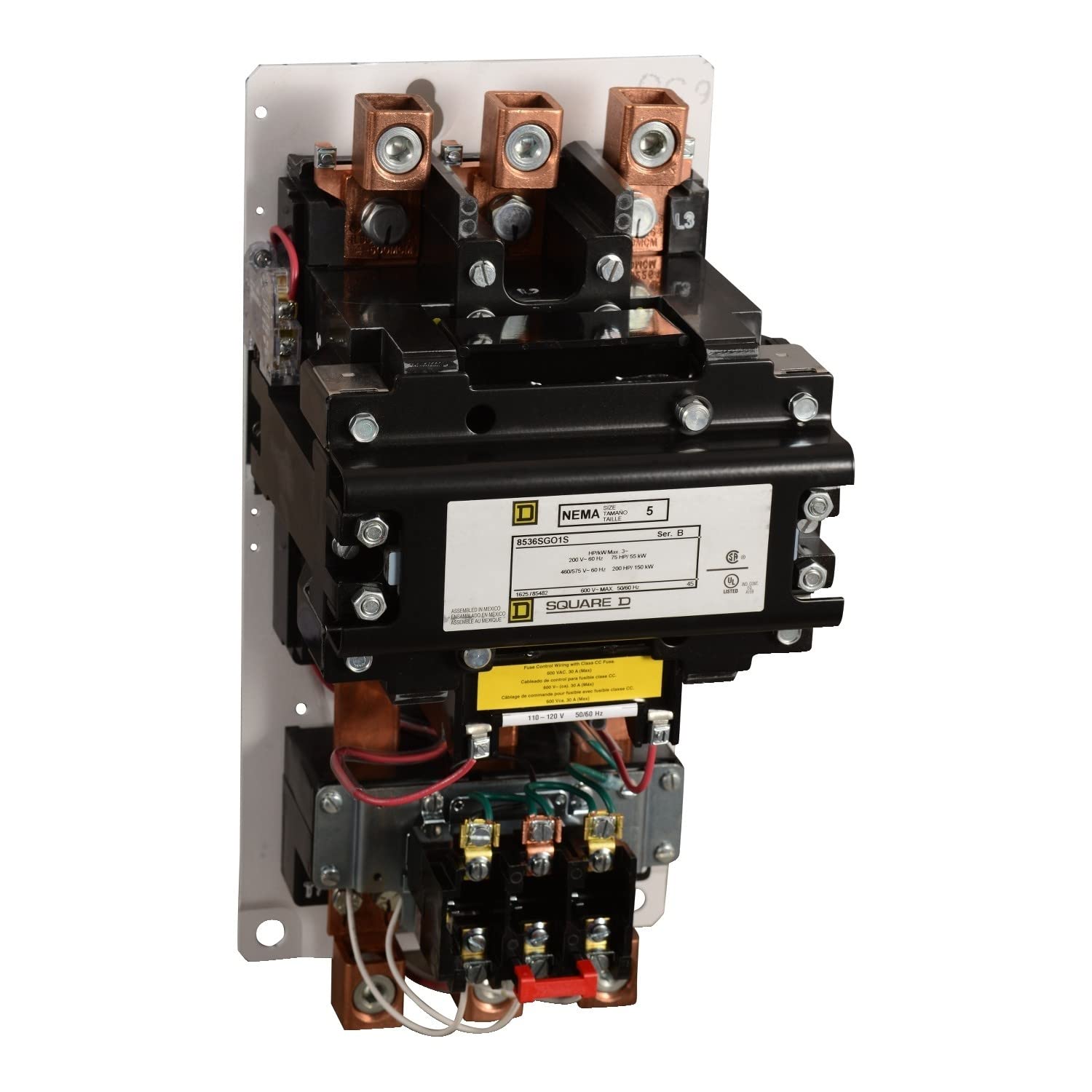 9 Amp Motor Starter Schneider Electric 8536SAO11V02S - 9 Amp NEMA Size ...