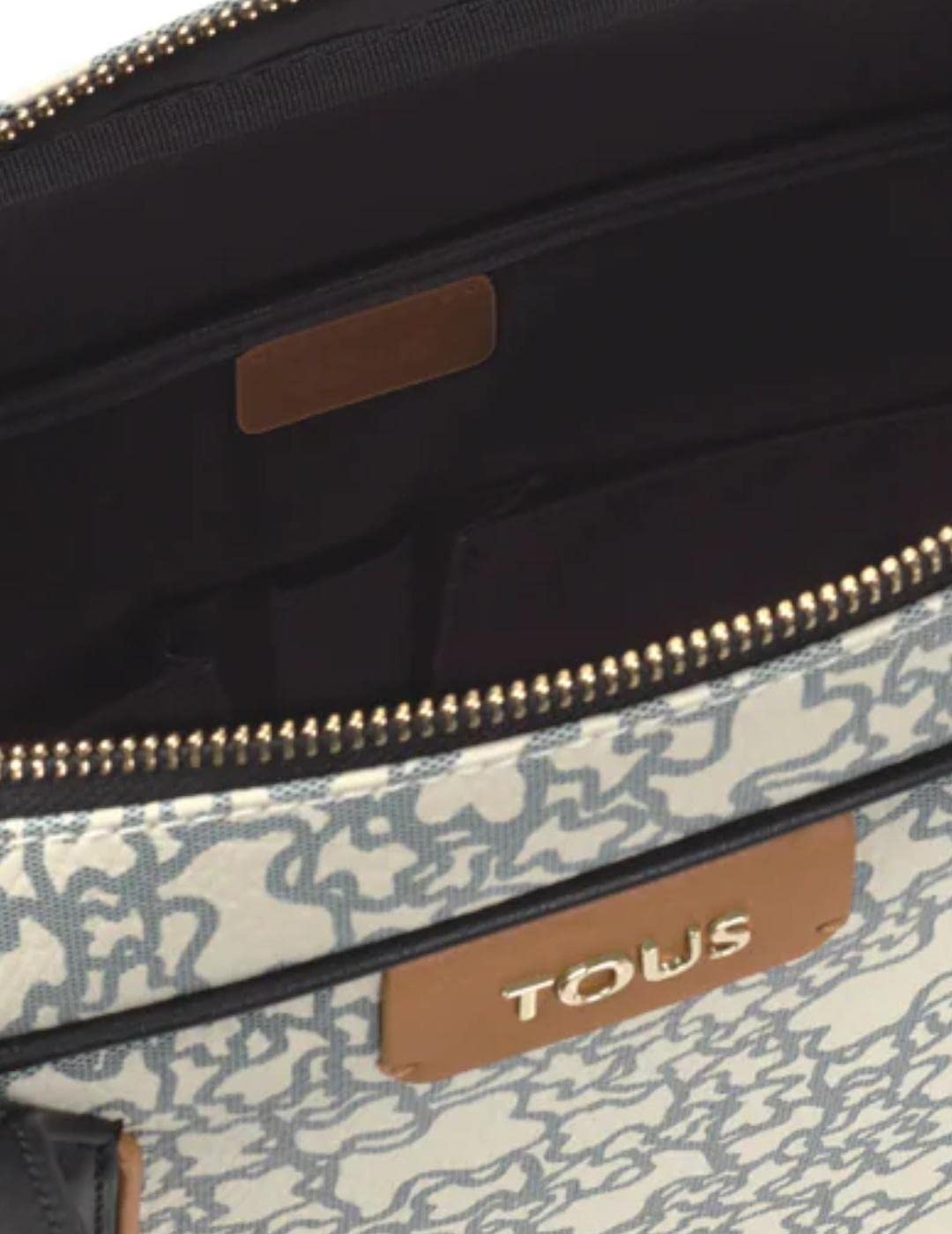 TOUS Maletin Kaos Mini beige y negro