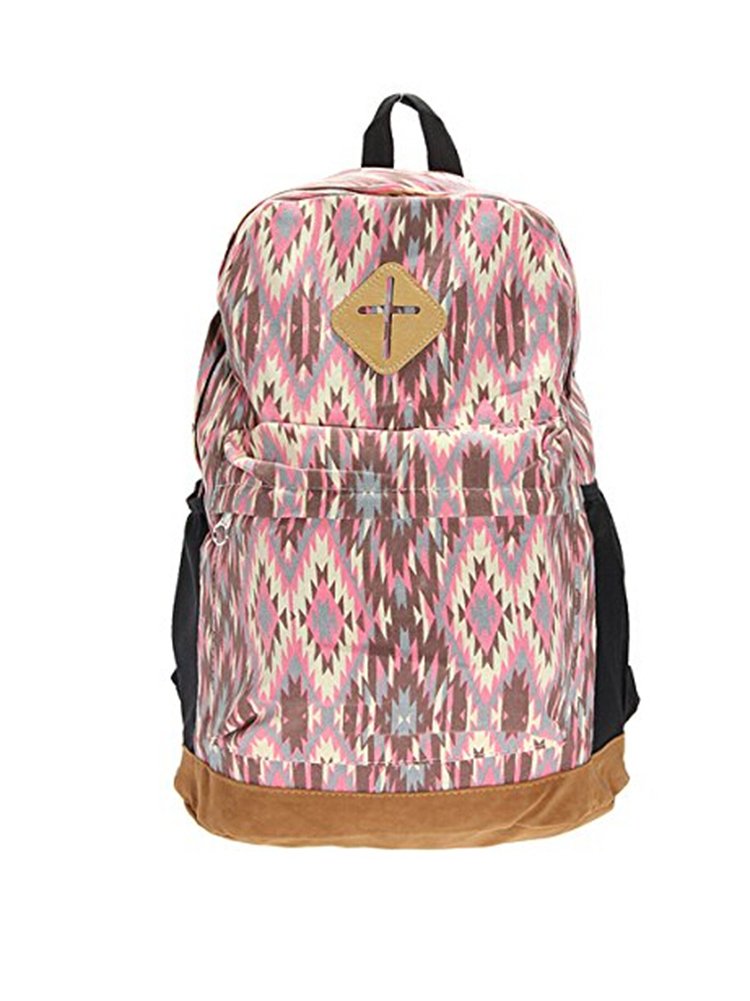 GoodsGood Retro Canvas Women Men Backpack Rucksack Satchel Shoulder Travel Gym Bag Schoolbag