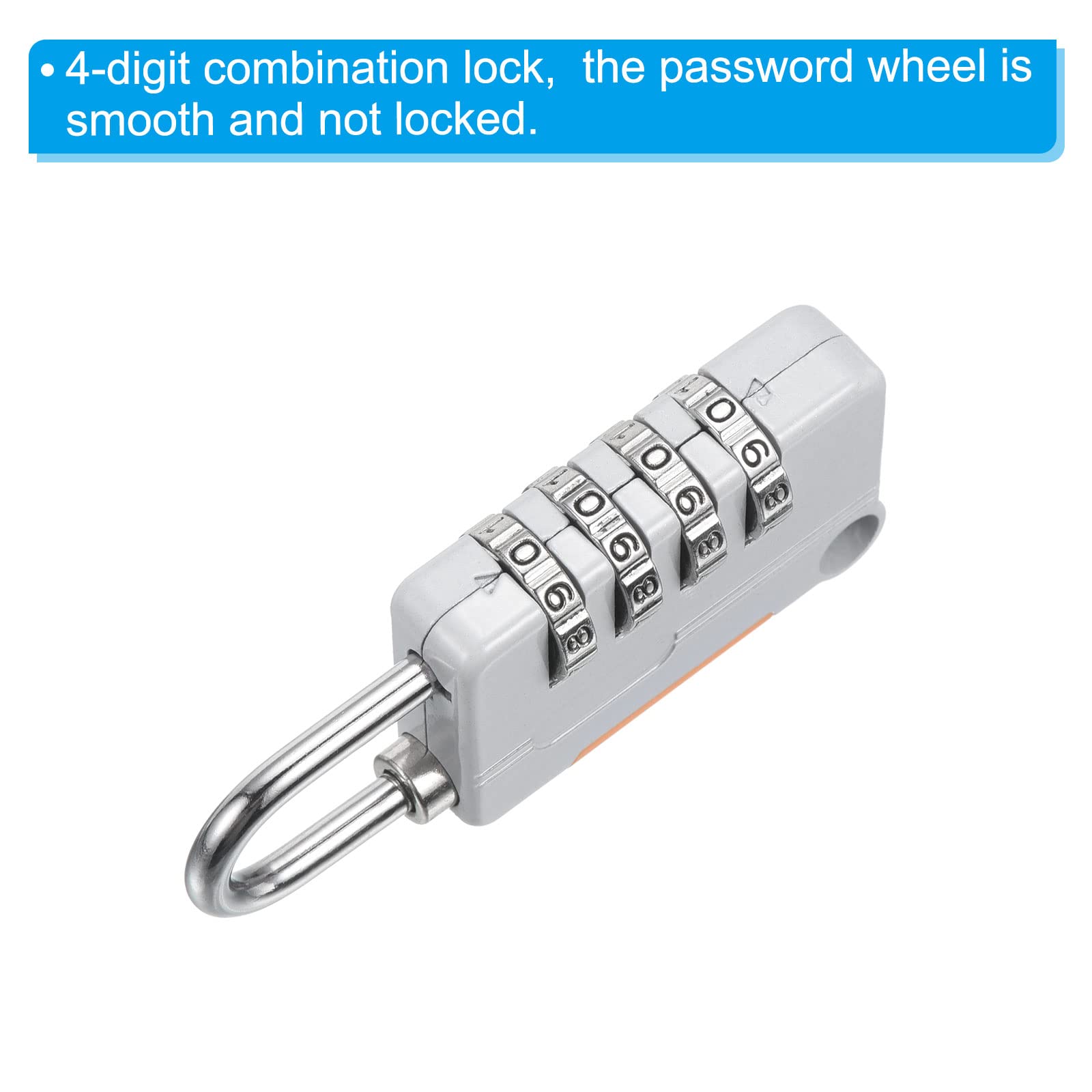 PATIKIL Security Steel Cable with 4 Digit Combination Lock - Image 4