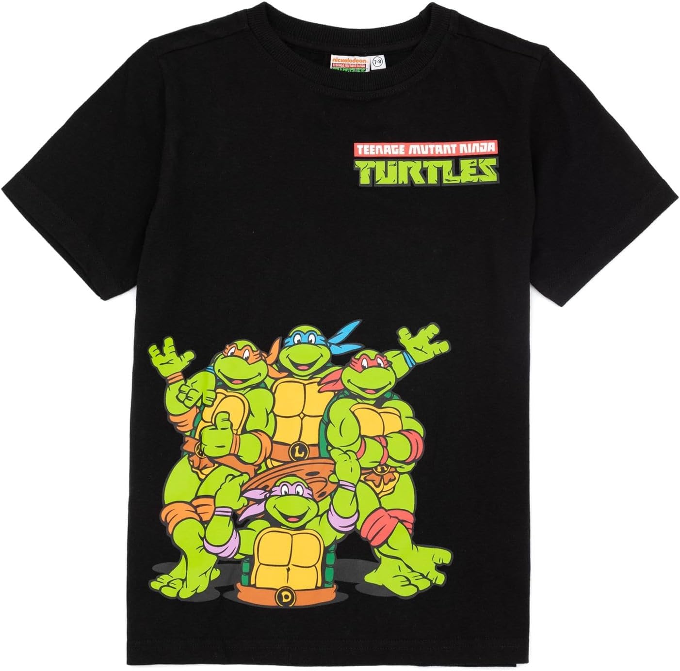 Teenage Mutant Ninja Turtles T-Shirt 2 Pack Kids Grey Black Top