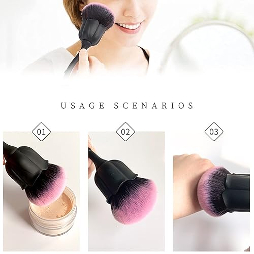 Miniatura 2 de KAAGEE 1 cepillo de uñas acrílico, cepillo de uñas para limpiar polvo, polvo de inmersión, maquillaje, cepillo de polvo para uñas acrílicas, cepillo