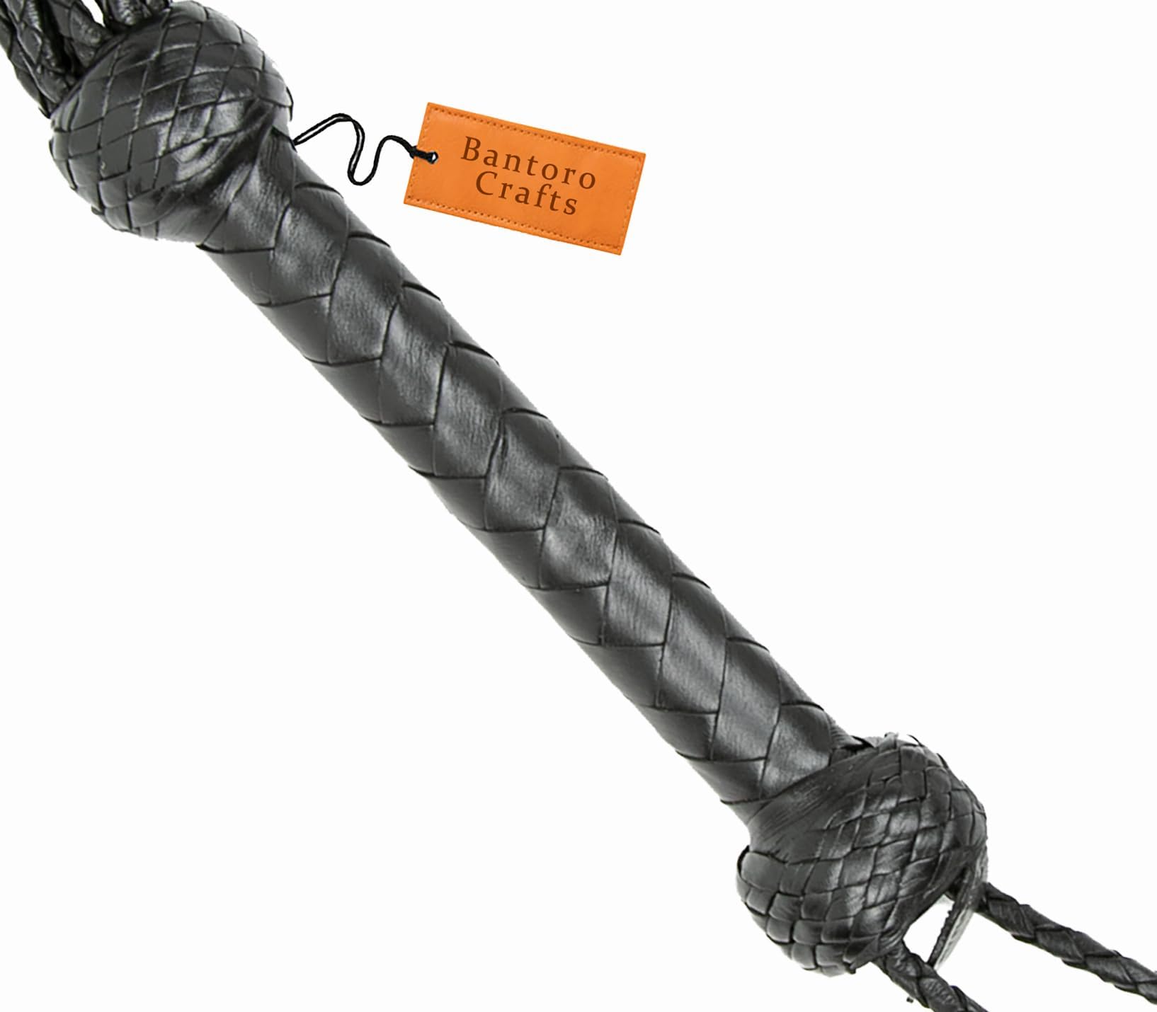 Látigo erótico de Cuero Negro Cat-O-Nine Tails Látigo de Cuero de Nueve Colas Látigo de Cuero Hecho a Mano Látigo Thuddy
