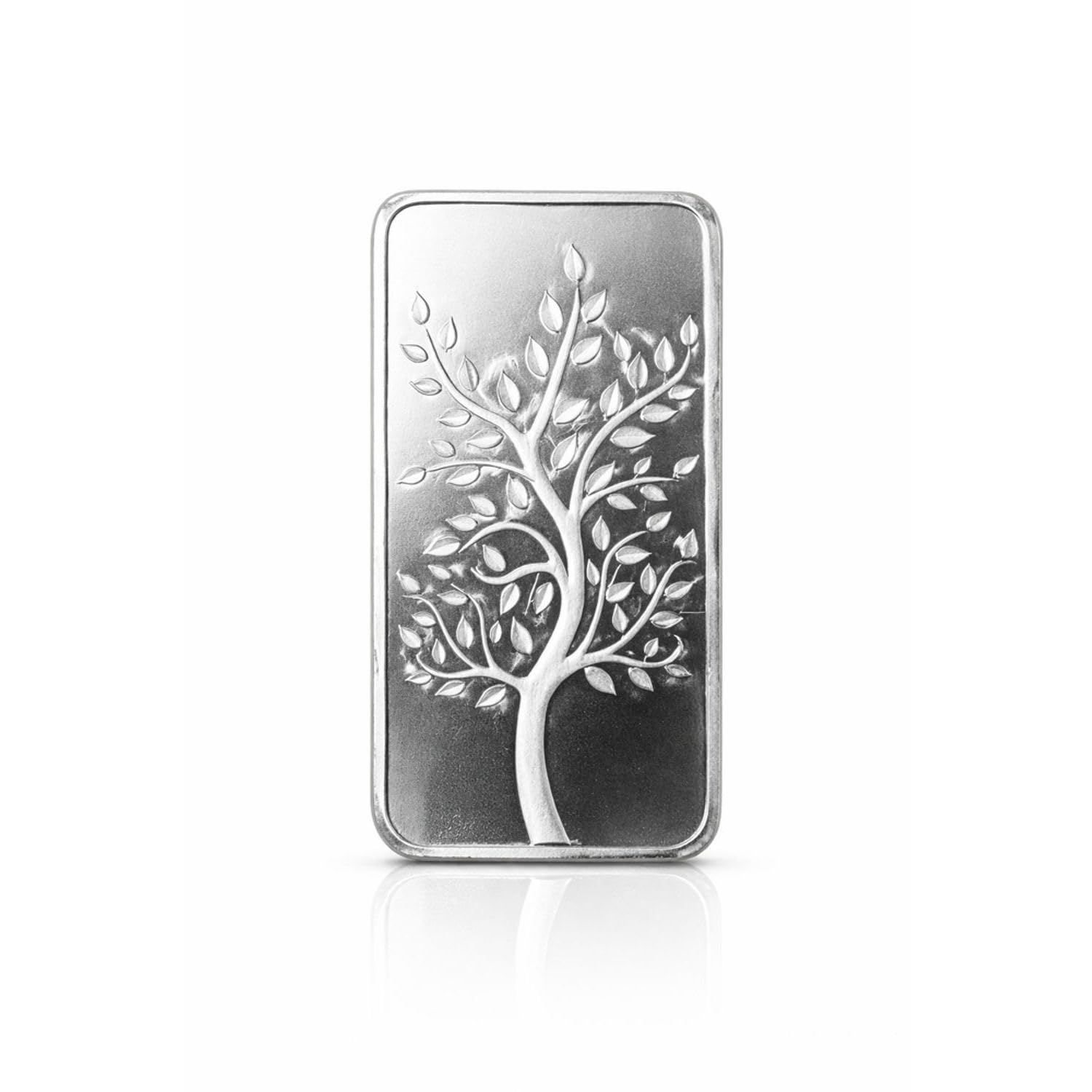 BIS Hallmark 999 Purity Silver Bar 10 gms Rectangle Tree Design Premium Silver Investment-image-33