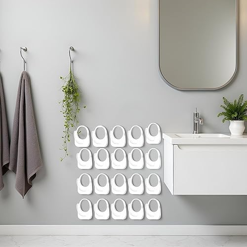 Miniatura 7 de 20 ganchos de pared adhesivos transparentes para colgar, pequeños ganchos adhesivos de plástico, ganchos adhesivos de acrílico transparente para