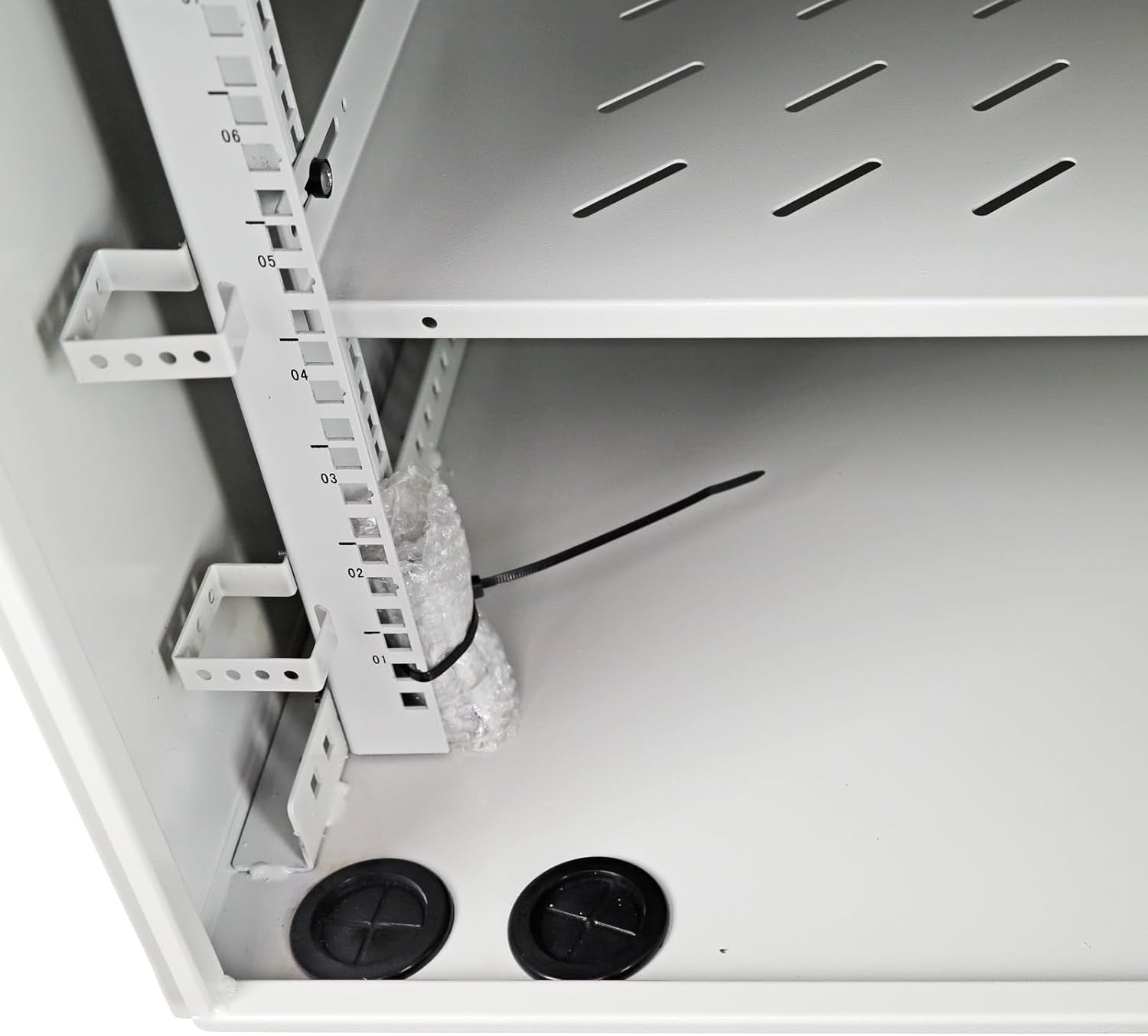 AEONS12U Wall-Mount Outdoor Network Cabinet with Fans, IP55 Rated, Mid-Depth