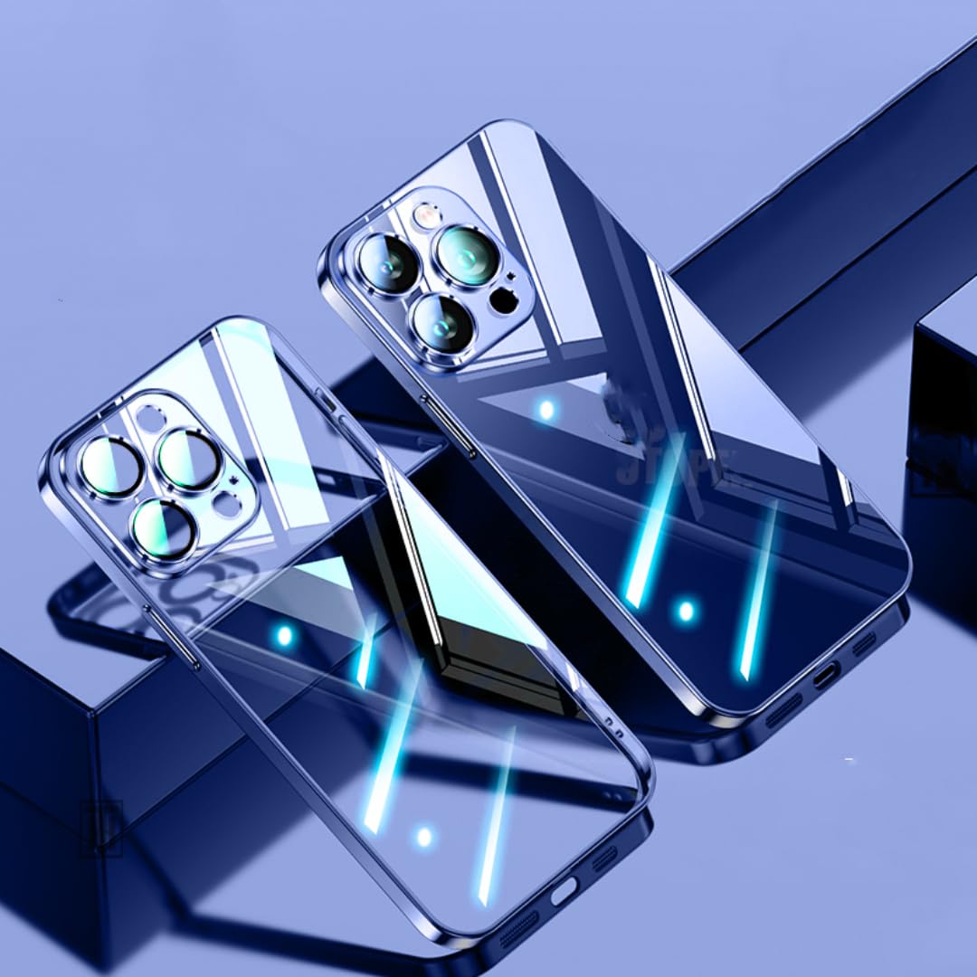 Coque iPhone 16 Plus souple protectrice contre les rayures d'objectif bleu - 8