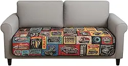 Capa Protetora para Assento Sofás de 2 e 3 Lugares - Com lona Impermeável (Vintage)