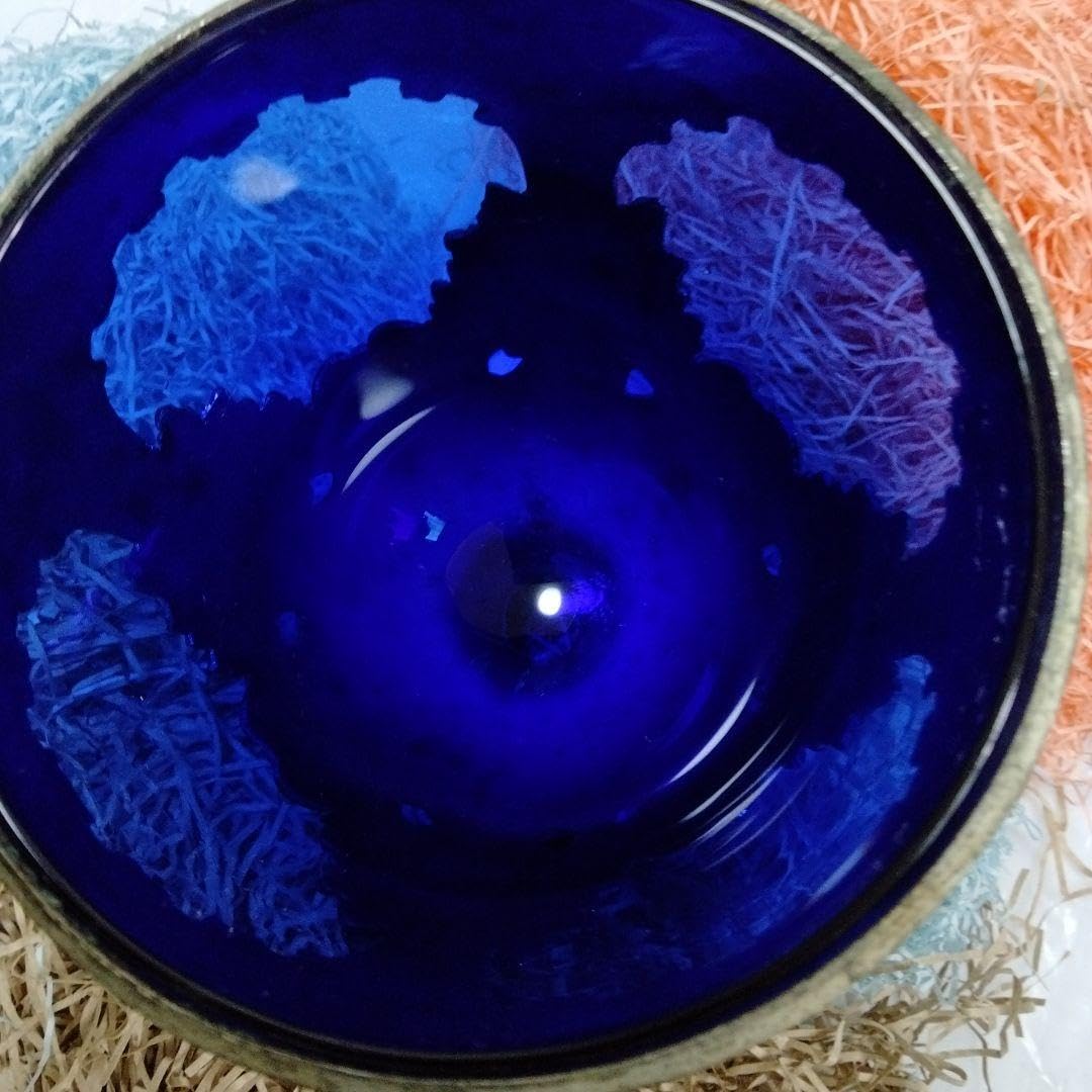 Amazon.co.jp: 真鍮ゴブレット ブラス ブルーガラス 日本製 聖杯 