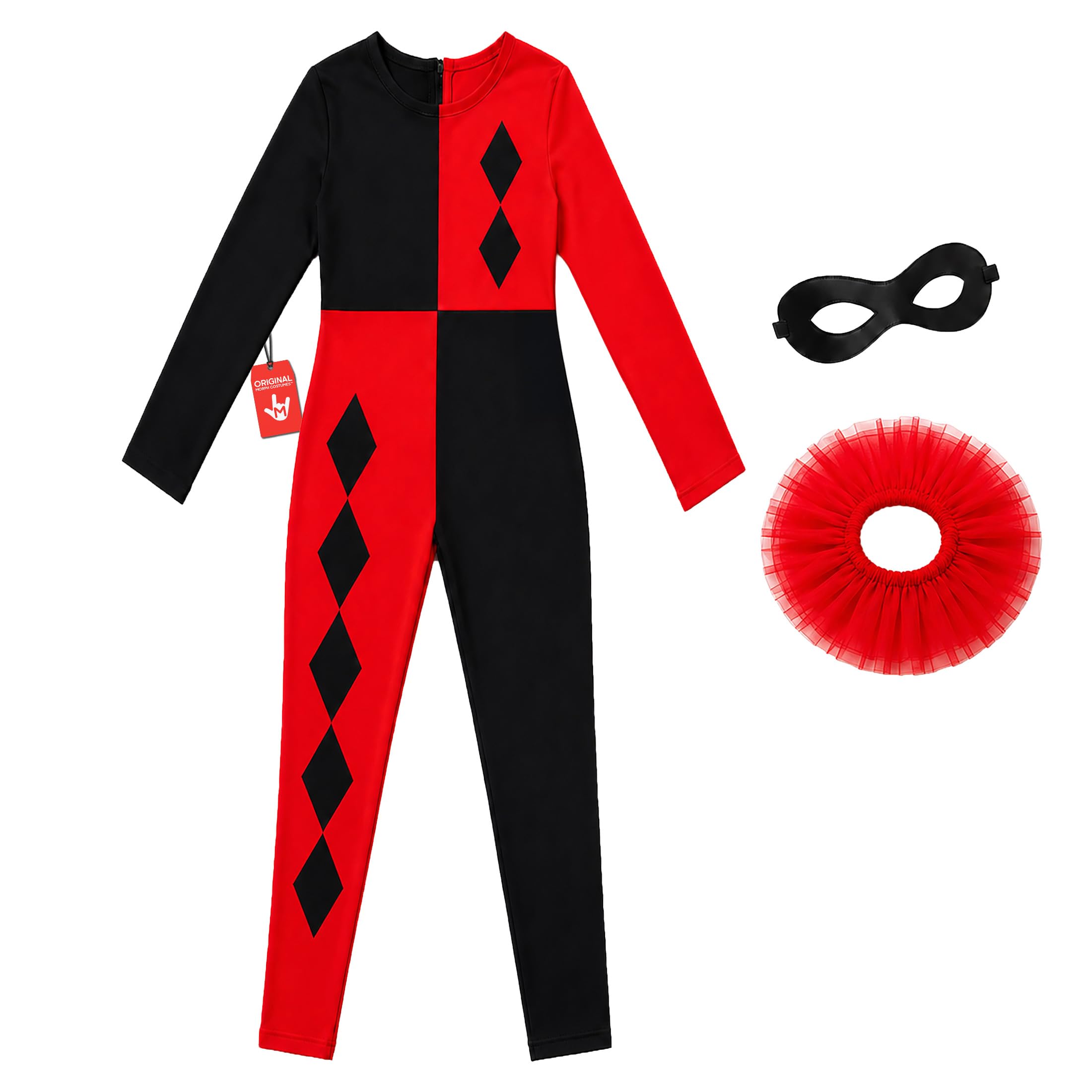 Fun Shack Costume Arlecchino Donna, Costume Clown Halloween Donna