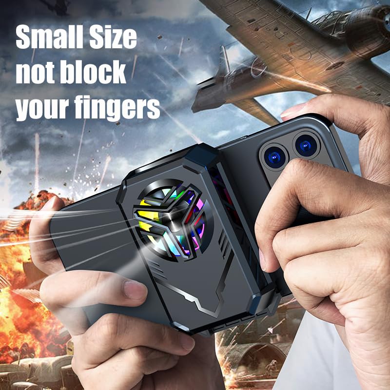 Miniatura 8 de Refrigerador de teléfono móvil semiconductor con batería recargable de 1300 mAh, ventilador de enfriamiento para teléfono celular para teléfonos