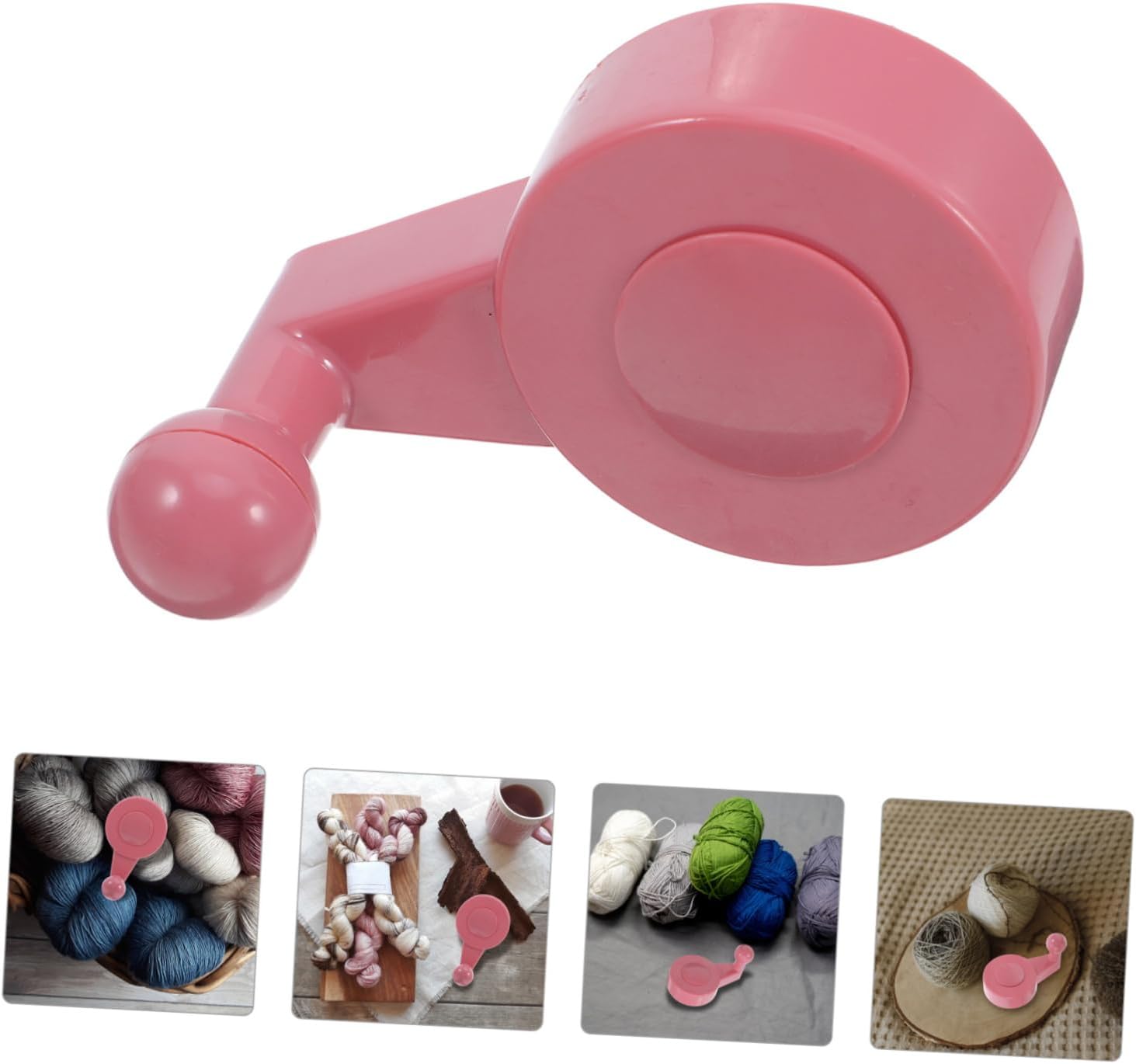 Toyvian Knitting Machine Crank Handle for 40 Needle Loom Pink Plastic