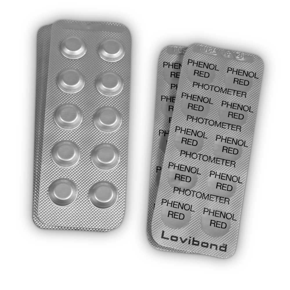 Phenol Red PHOTOMETER 500 tabletek (50 pasków), jakość marki Lovibond Tintometr.