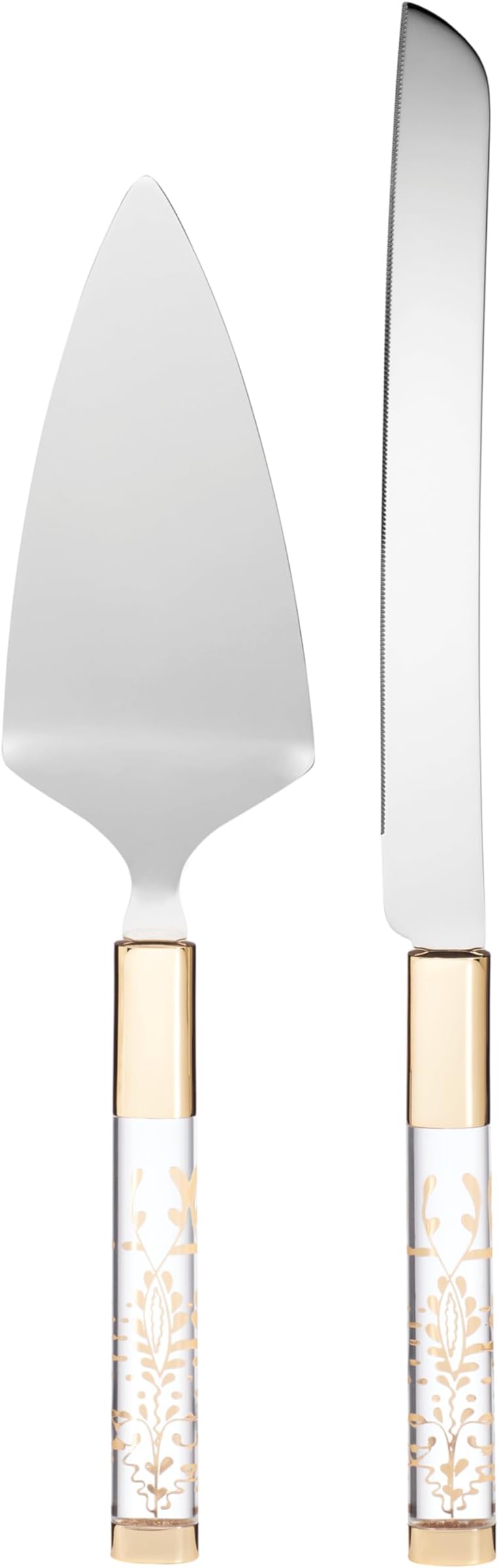 Lenox Cake Knife & Server Adorn Set, Silver Flatware Cake