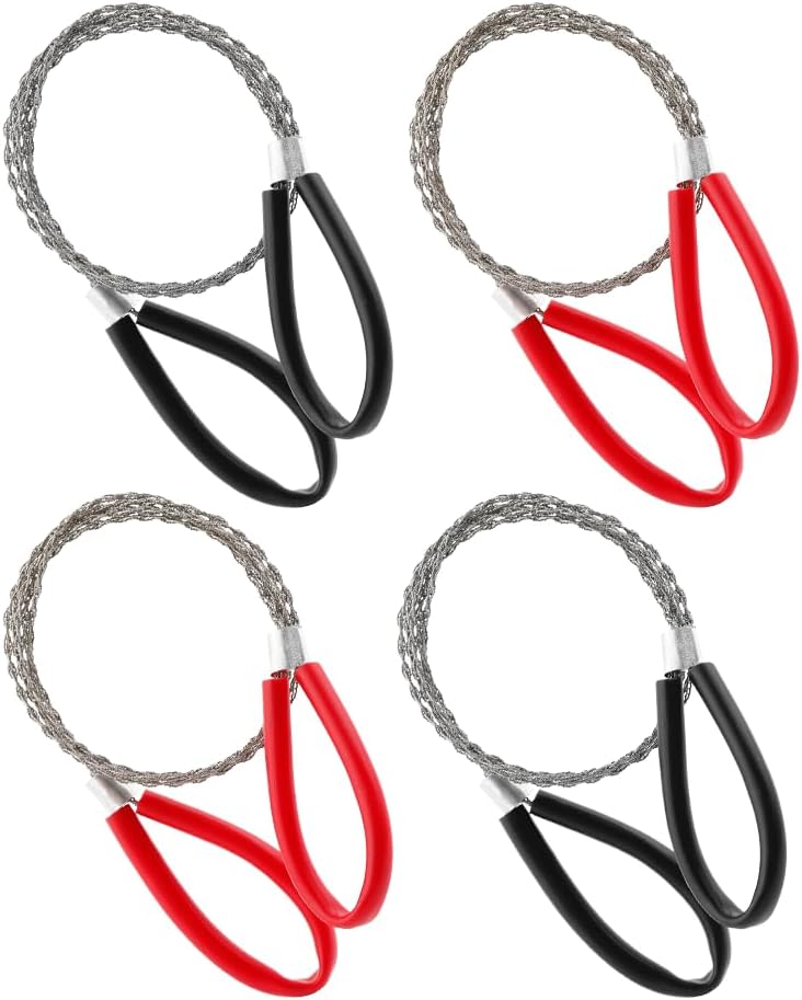 Chordobe PVC Pipe Cable Saw 4 Pcs Stainless Steel String Rope Cutter