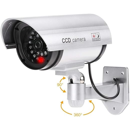 divinezon Fake Security CCTV Camera with Light
