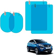 Universal Car Accessories Rear-View Mirror Waterproof Anti Fog Rainproof Anti-Water Protective Film Sticker for Car. (Squre+Ovel)