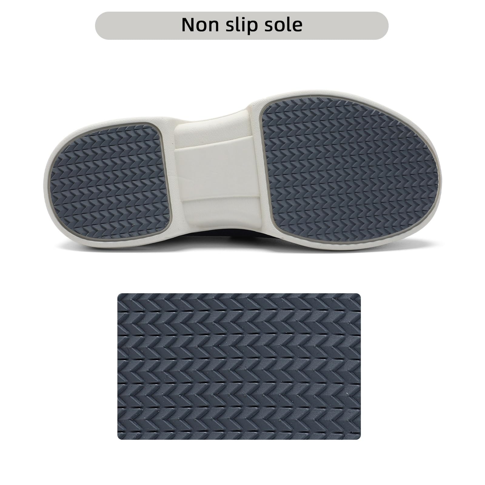Damskie buty do chodzenia dla diabetyków Męskie wsuwane buty sportowe - bardzo szerokie Lekkie, oddychające, antypoślizgowe Modne tenisówki do uprawiania sportu i biegania(Szary,EU 46)
